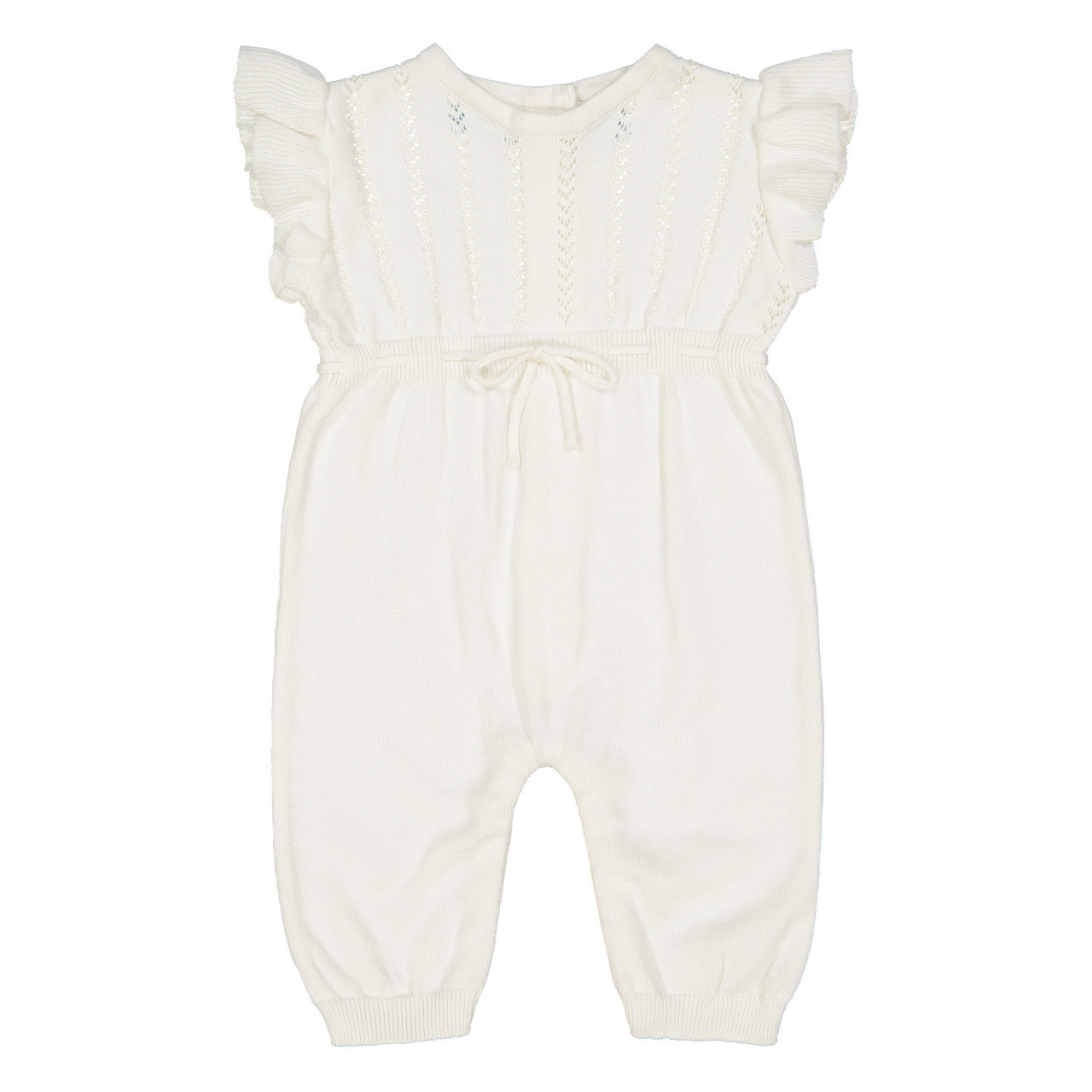 Flutter Sleeve Knit Longall Ivory or Pink | Feltman Brothers