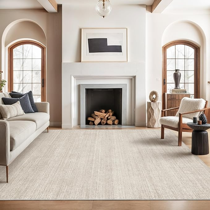 Valenrug Washable Rugs 6x9 - Ultra Thin Stain Resistant 6x9 Rugs for Living Room, Non Slip Backin... | Amazon (US)