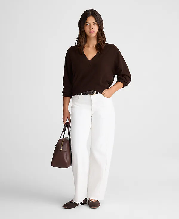 Cashmere V-Neck Sweater | Madewell