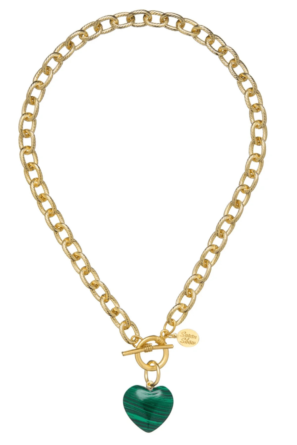 Susan Shaw Stone Heart Necklace | Social Threads