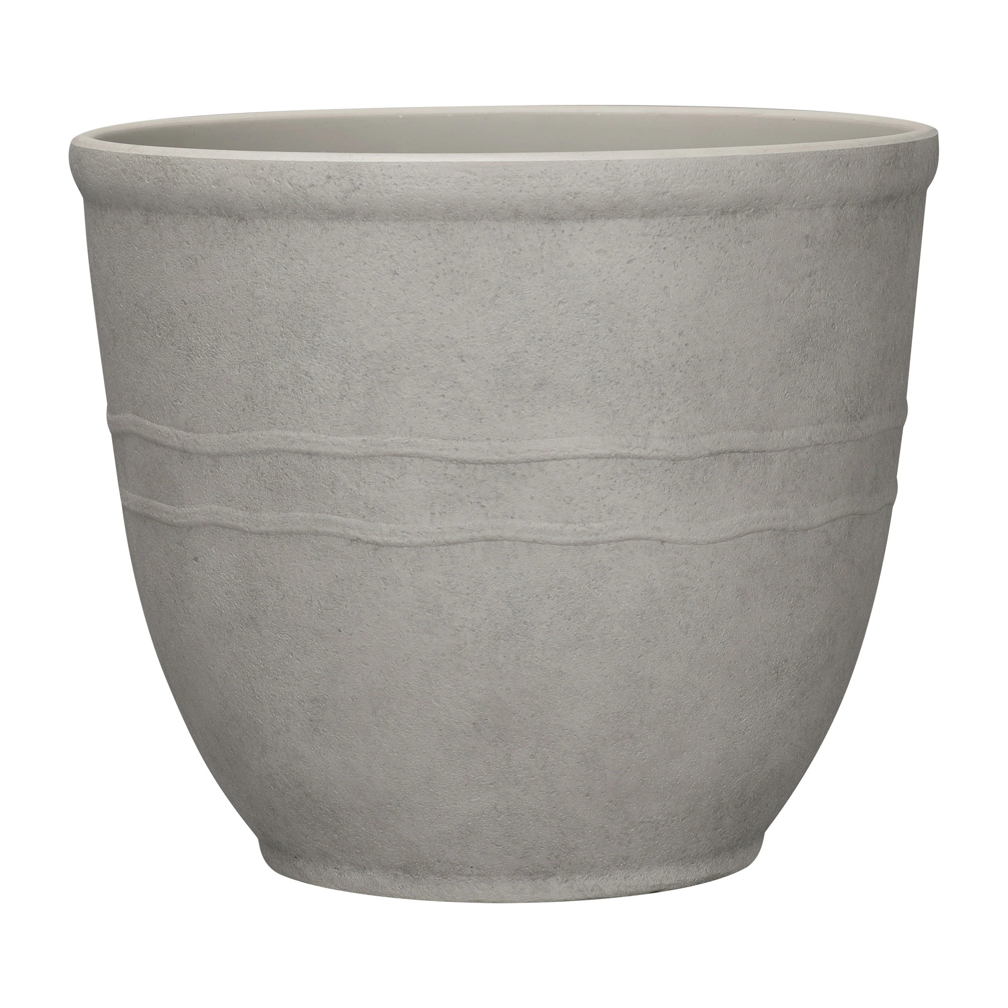 Origin 21 Round 13.07-in W x 13.07-in L Multiple colors/finishes Recycled plastic Indoor/Outdoor Planter Large | PLKC114TSK | Lowe's