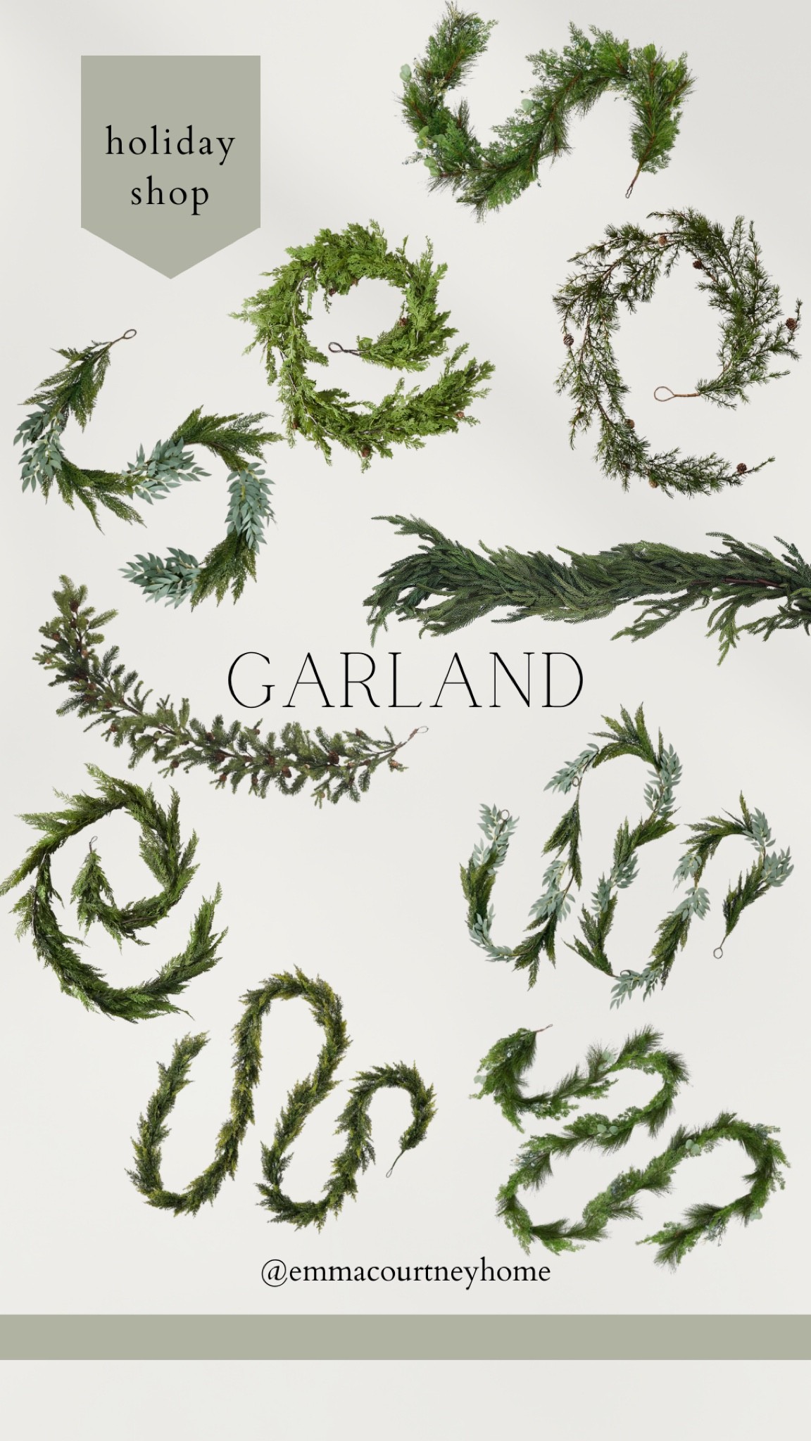 Holiday garland. Christmas garland. Greenery. Home decor  

#LTKhome #LTKSeasonal #LTKHoliday