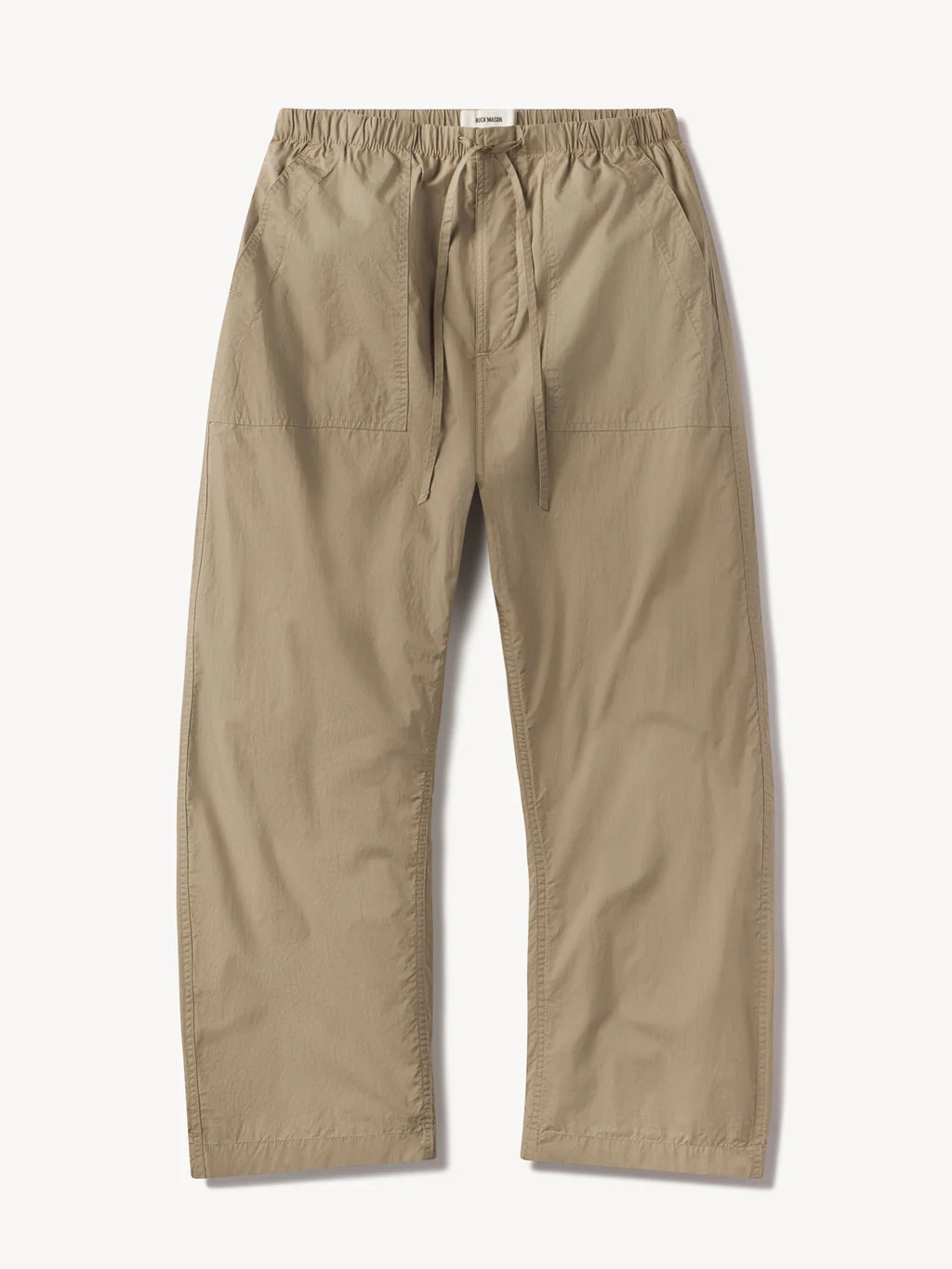 Mushroom Paperweight Poplin Pull-on Pant - Buck Mason- Modern American Classics | Buck Mason