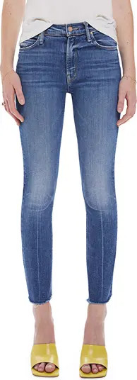 Dazzler Fray Hem Ankle Straight Leg Jeans | Nordstrom