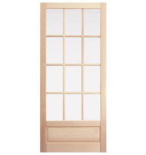 12 Lite Grille Fir Screen Door | Rejuvenation