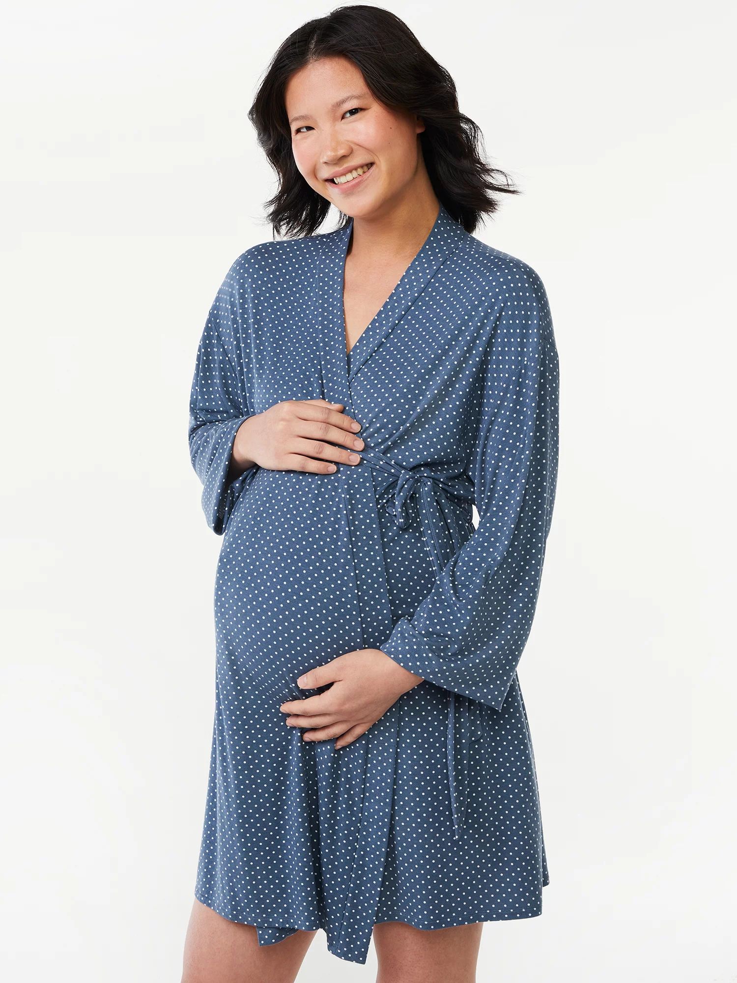 Joyspun Women's Maternity Robe, Sizes up to 3X - Walmart.com | Walmart (US)