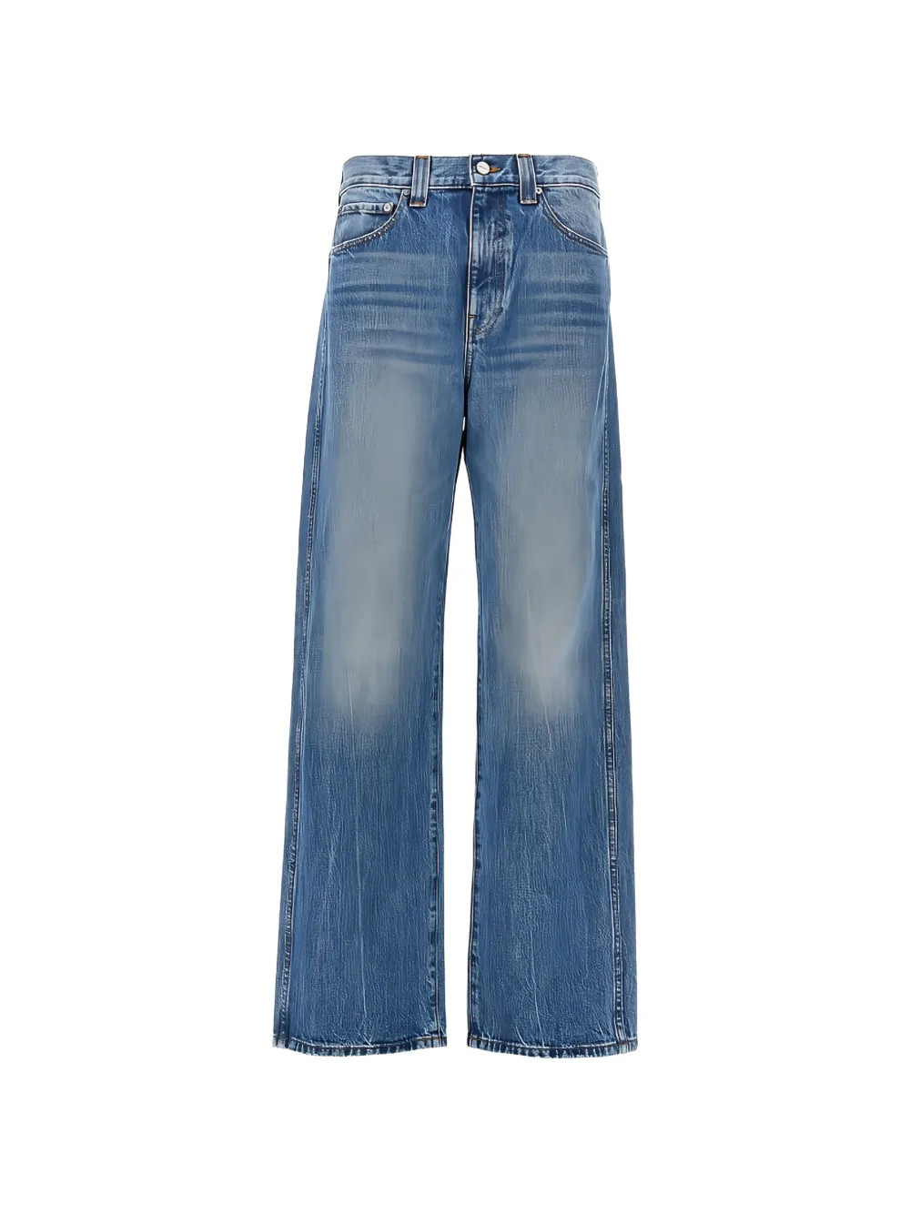 KHAITE Bonnie relaxed-fit Jeans | Blue | FARFETCH UK | Farfetch Global