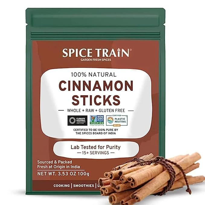SPICE TRAIN, Cinnamon Sticks (100g/3.5oz) Non-GMO & Raw Cinnamon | Premium Quality pure Cinnamon ... | Amazon (US)