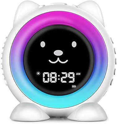 I·CODE Kids Alarm Clock,Children's Sleep Trainer, Wake Up Light & Night Light, Sleep Sound Machi... | Amazon (US)