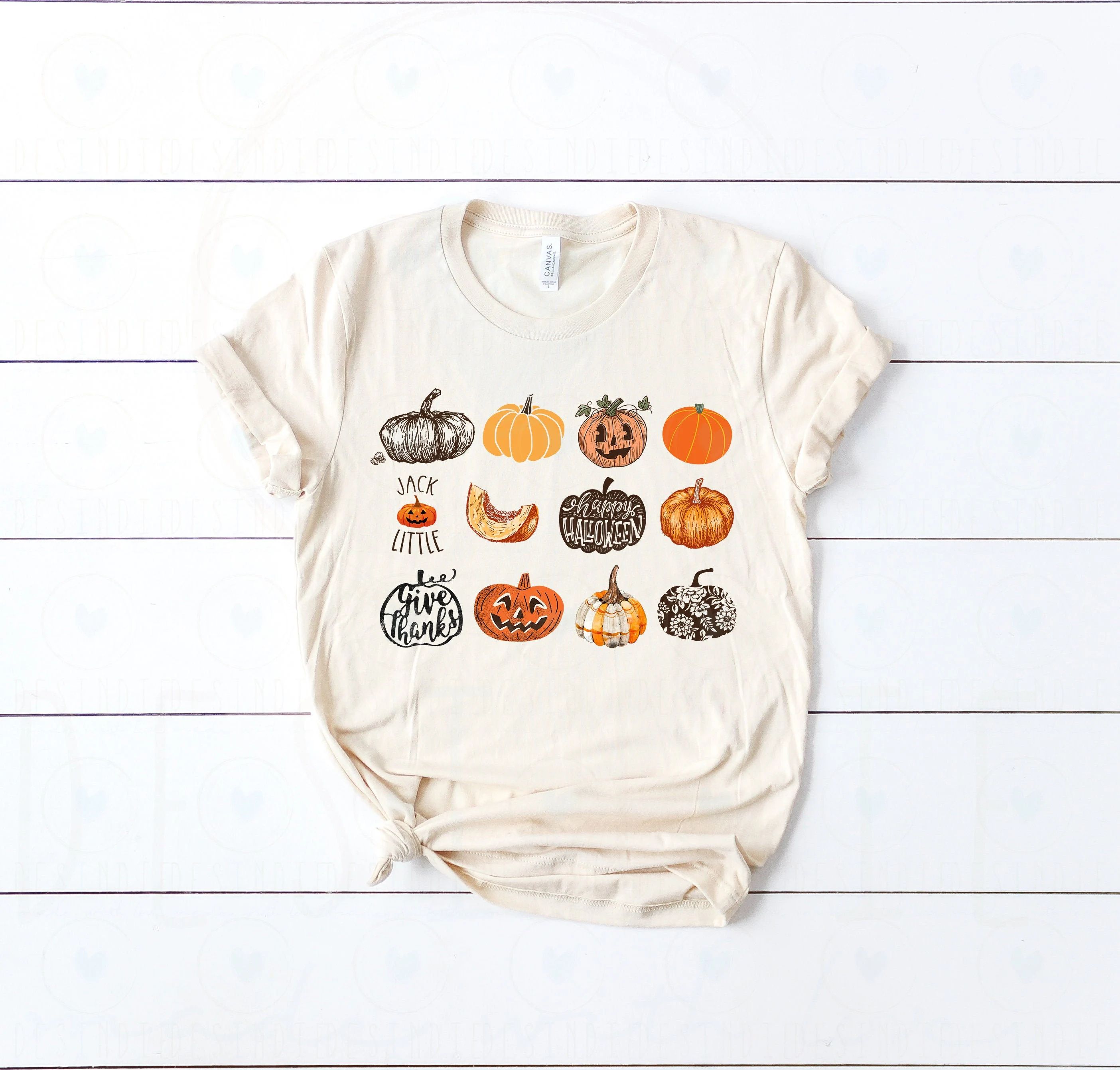 It’s the Little Things | Fall Harvest Pumpkins Jack O Lantern | UNISEX Relaxed Jersey T-Shirt | Etsy (US)