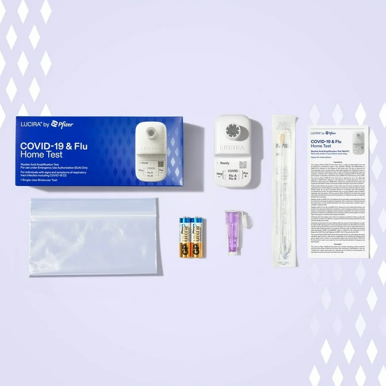 LUCIRA® by Pfizer COVID-19 & Flu Home Test, First and Only At-Home Molecular Test for COVID-19 a... | Walmart (US)