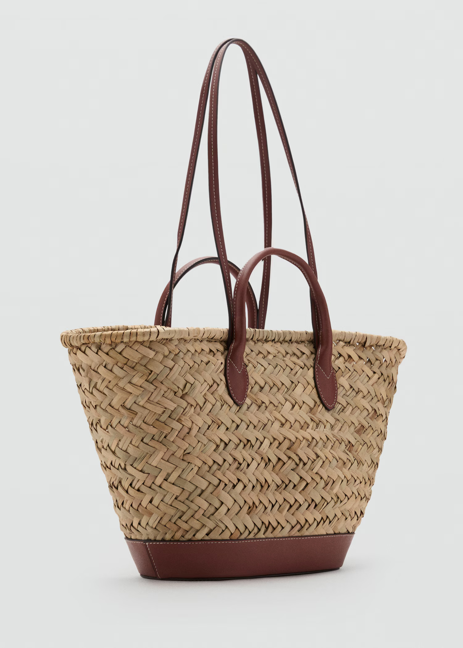 Large double-handle natural fiber basketCurrent price [US$ 95.99]US$ 95.99 | Mango (US/MX/AU)
