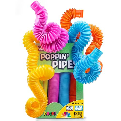 BUNMO Pop Tubes - Sensory Toys - Toddler Toys - Imaginative Play & Stimulating Creative Learning - Hours of Fun for Kids - Tons of Ways to Play - Non-Mouthable Toy 3+ - 30 Pack Large | Amazon (US)