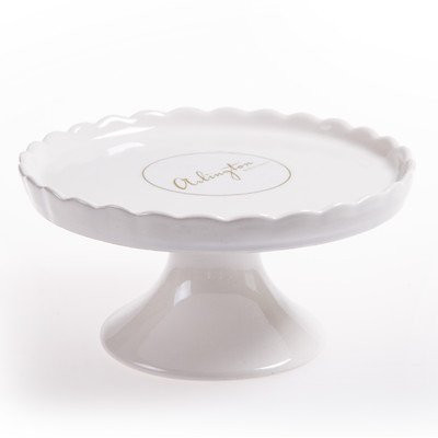 Scallop Rim Cake Stand Color: White | Amazon (US)