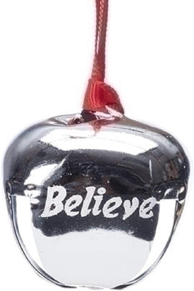 Believe Polar Express Bell Ornament by Roman Inc., Silver, Size: 1.5" | Amazon (US)