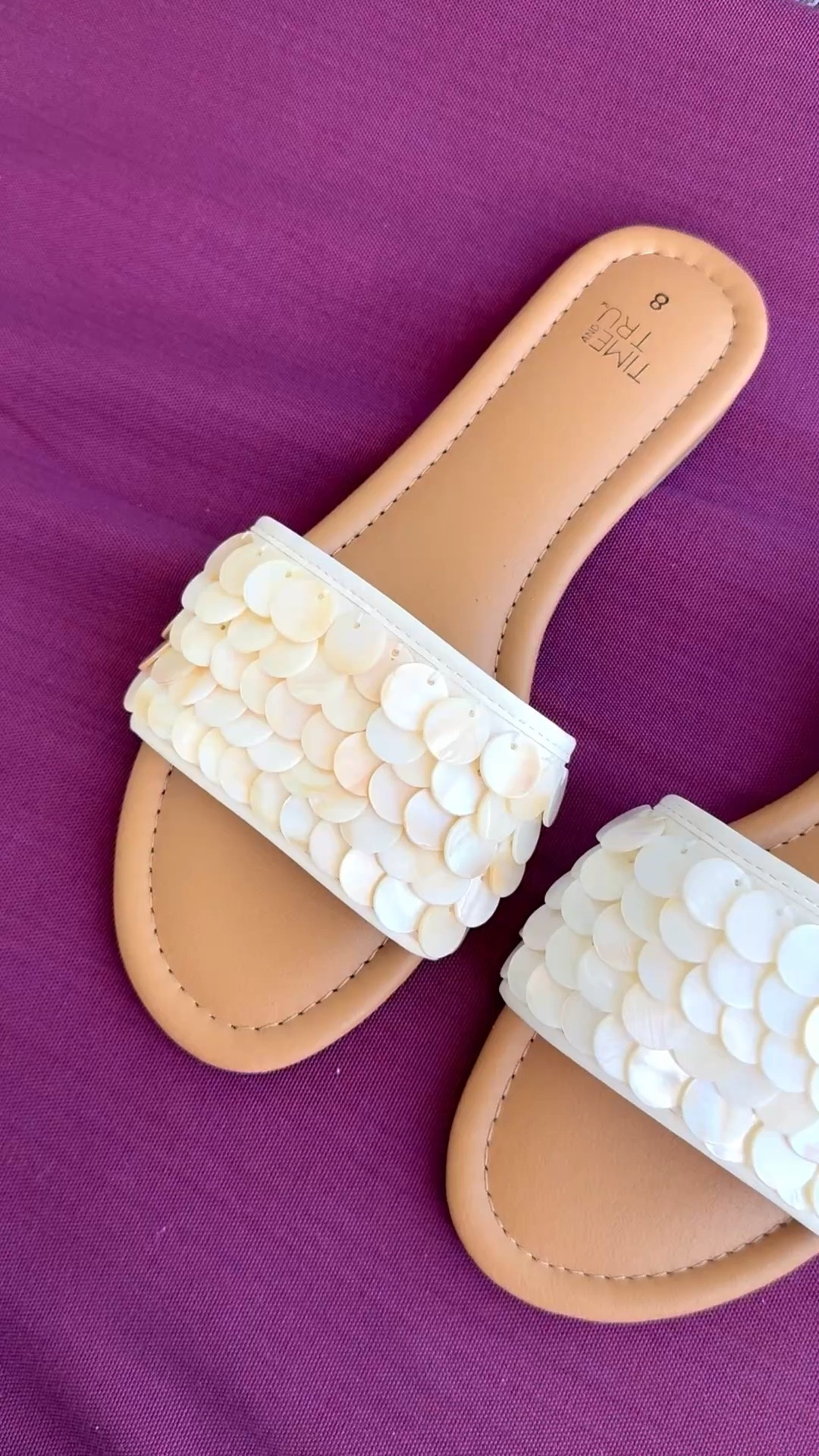 The perfect slip-on sandals for Spring and Summer! Beach vacation? This is the only shoes you will need. Cushioned insole, flat heel, gorgeous seashell slides. 

#LTKSeasonal #LTKSwim #LTKTravel