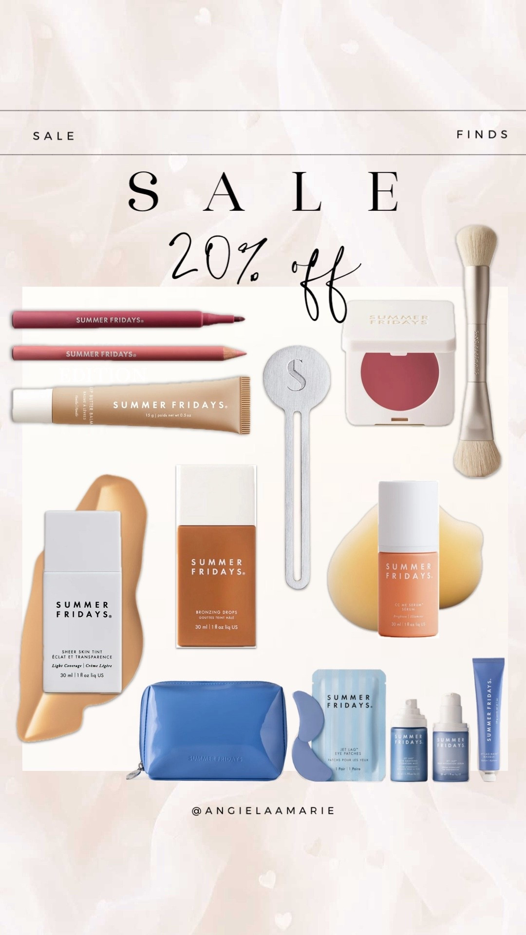 20% OFF Summer Fridays! They never have sales so I’d take full advantage. The sale price occurs in your cart! If not, use code: BDAY 👈🏼


#LTKWorkwear #LTKWedding #LTKHome #LTKBaby #LTKMens #LTKSaleAlert #LTKU #LTKBeauty #LTKBump #LTKOver40 #LTKTravel #LTKSeasonal #LTKKids #LTKMidsize #LTKActive #LTKPetite #LTKTall #LTKdayinmylife #LTKgrwm #LTKootd #LTKfitnessgoals #LTKmomlife #LTKmorningroutine #LTKselfcare #LTKstorytime #LTKfoodie #LTKvlog #LTKSwim #LTKSpringSale