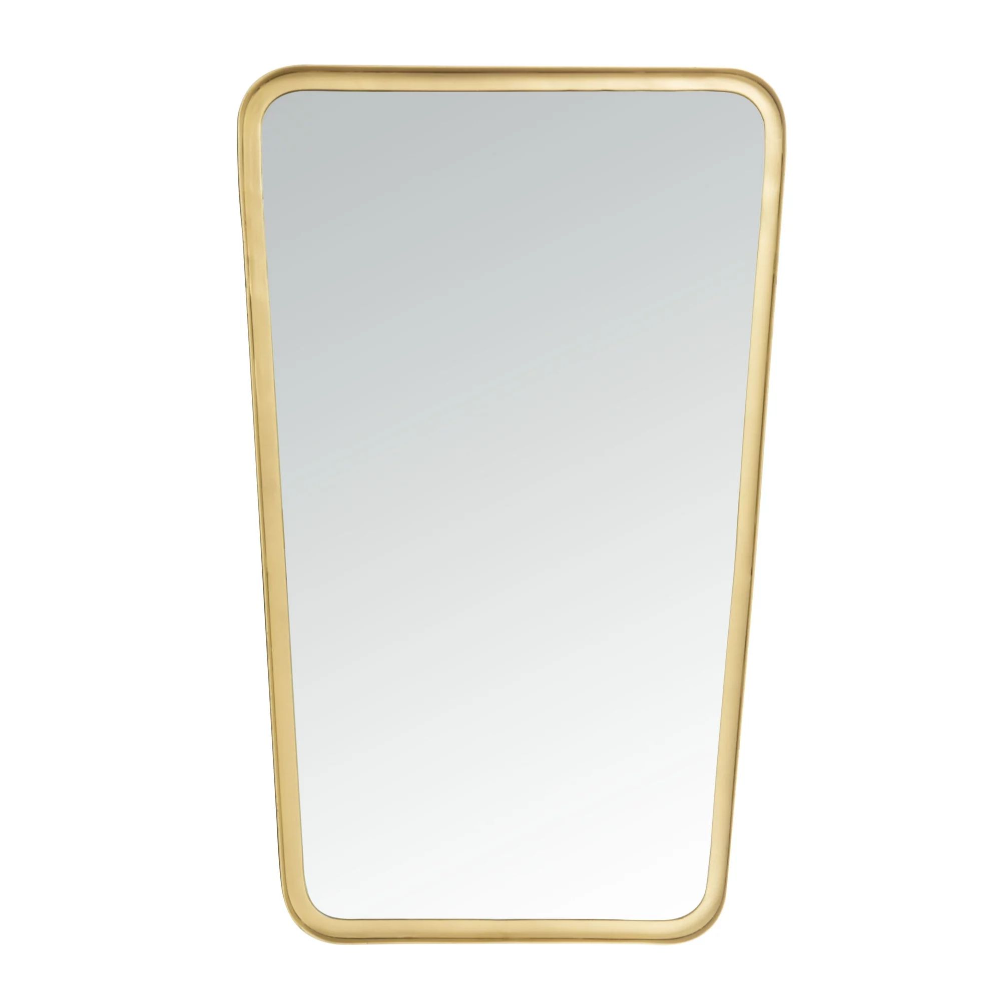 Safavieh Alta Asymmetrical Solid Mirror, Brushed Brass | Walmart (US)