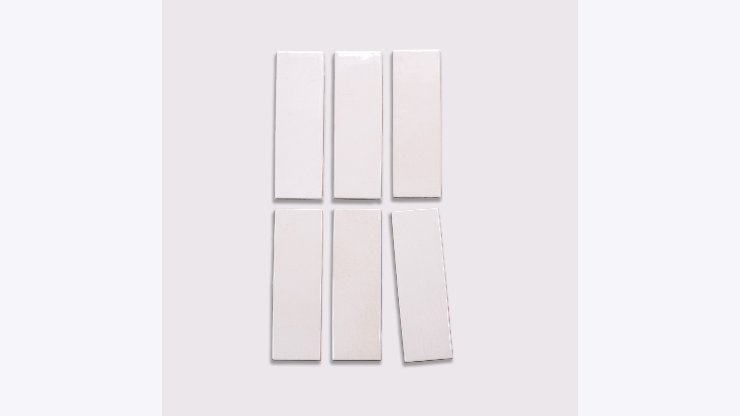 Celine 2" x 6" Glossy Porcelain Floor & Wall Tile in White | Bedrosians Tile and Stone