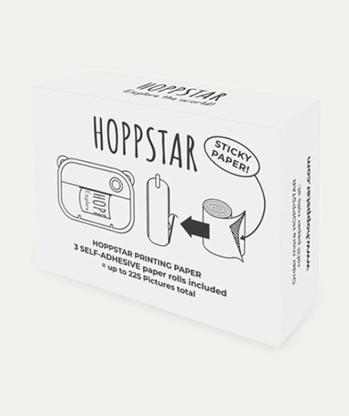 3 Pack Self Adhesive Printing Paper - White | KIDLY
