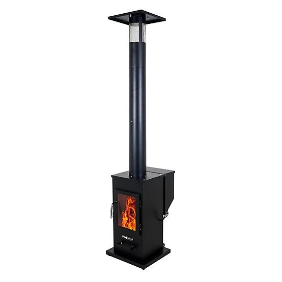 Even Embers  Pellet-Fueled Patio Heater with 1 Glass Panel, 100 sq. ft., 70,000 BTU | Tractor Supply