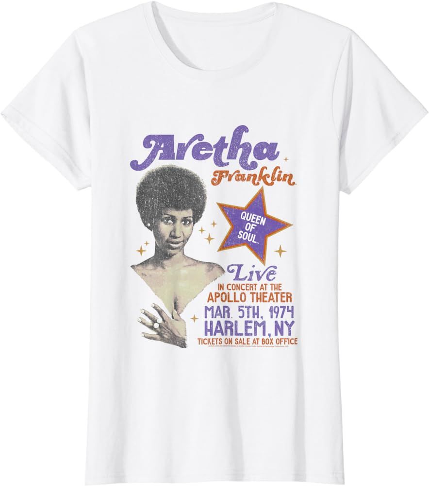 Aretha Franklin Harlem T-Shirt | Amazon (US)