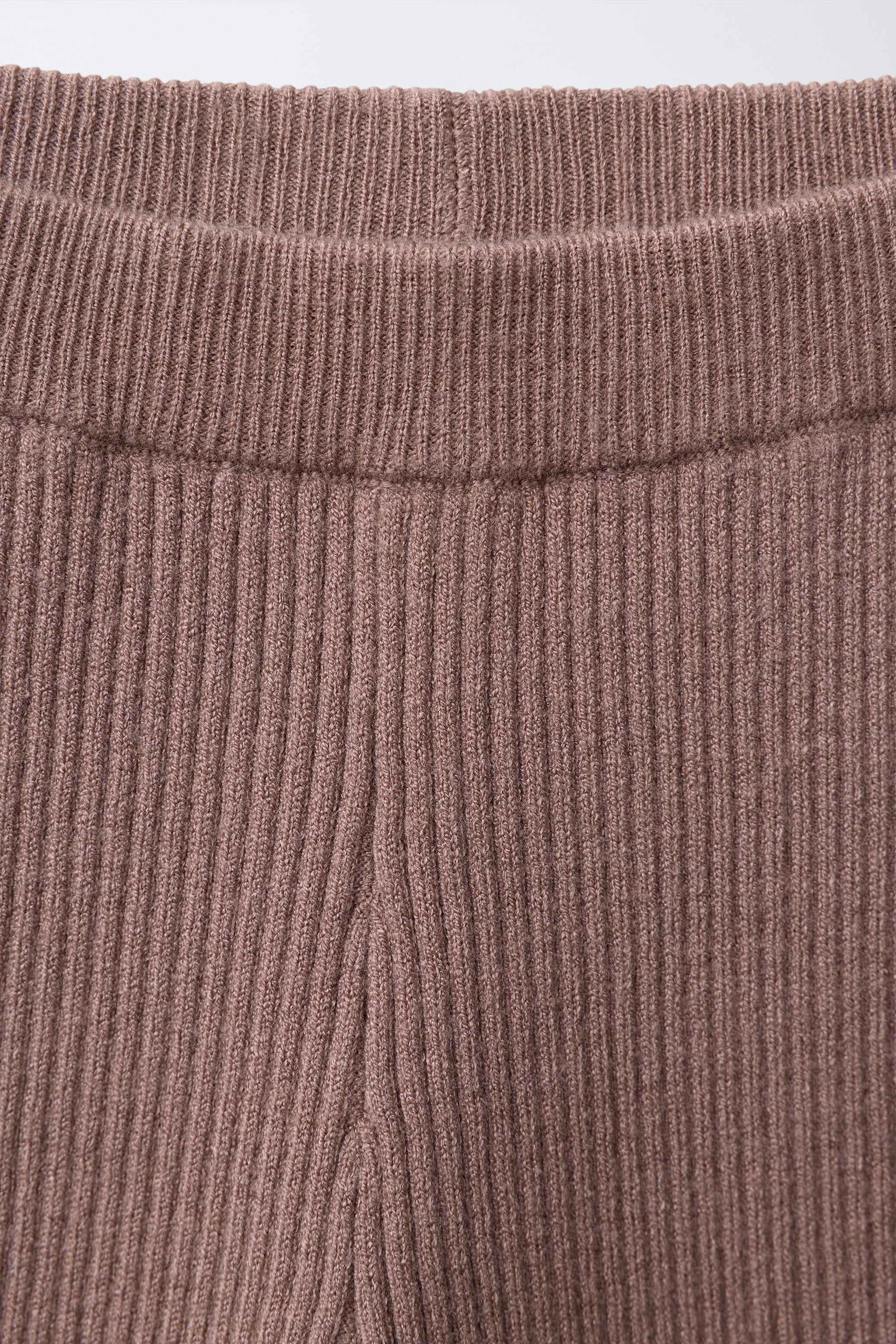 KNIT RUFFLE PANTS | Zara US