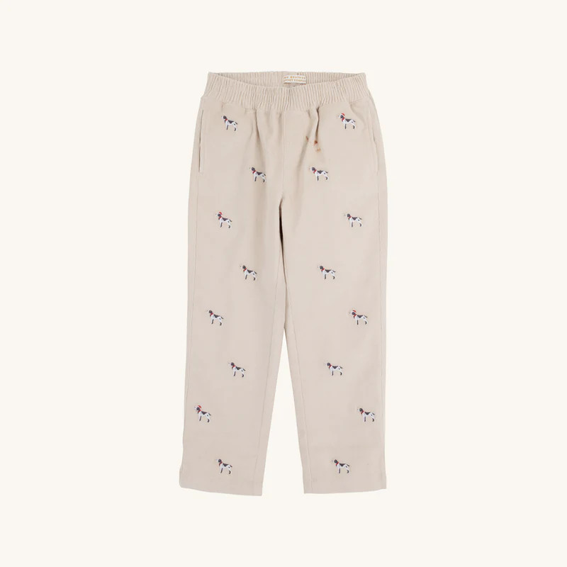 Critter Sheffield Pants (Corduroy) - Osprey Oatmeal Richmond Red Stork | The Beaufort Bonnet Company