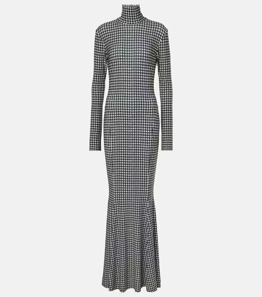 Norma Kamali Houndstooth gown | Mytheresa (INTL)