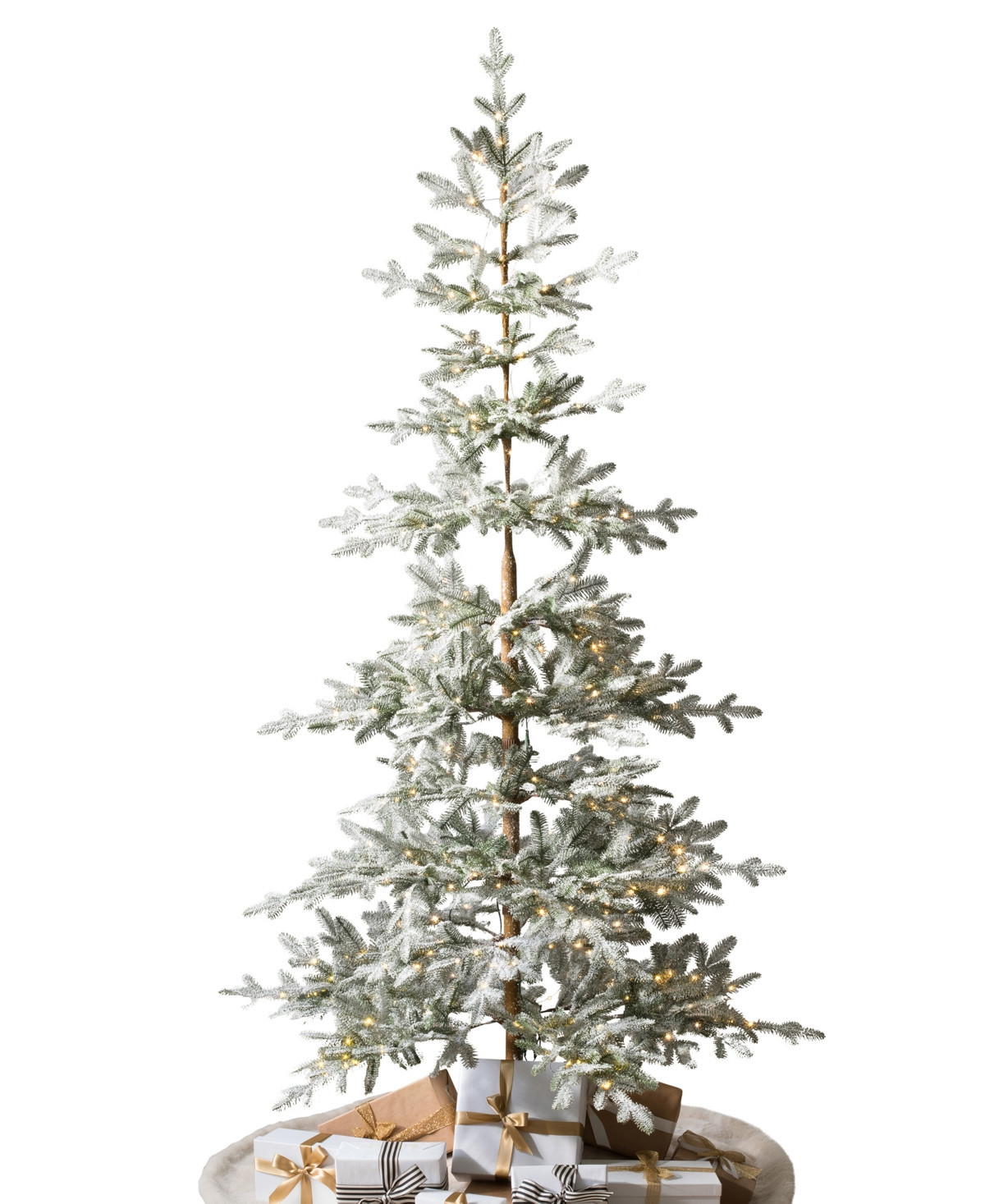 Balsam Hill 6.5 ft Pre-Lit Frosted Alpine Balsam Tree - White | Macy's