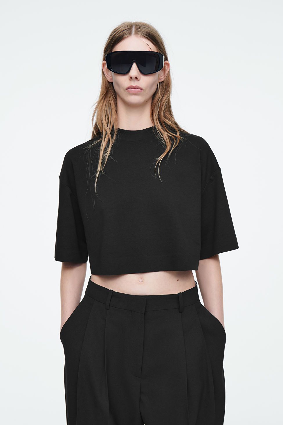 THE HIGH LINE T-SHIRT - BLACK - COS | COS UK