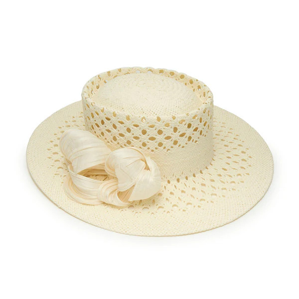NATURAL ZAHA STRAW HAT | LELE SADOUGHI