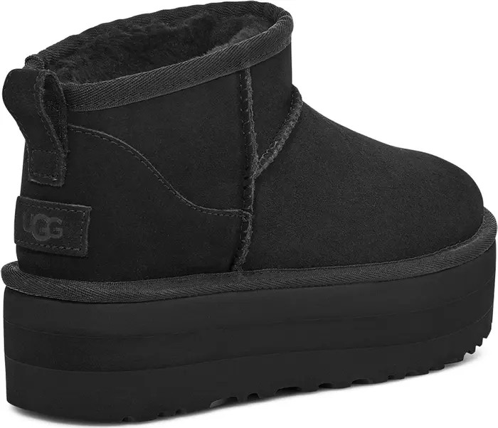 UGG(r) Classic Ultra Mini Platform Boot in Black at Nordstrom, Size 8 | Nordstrom