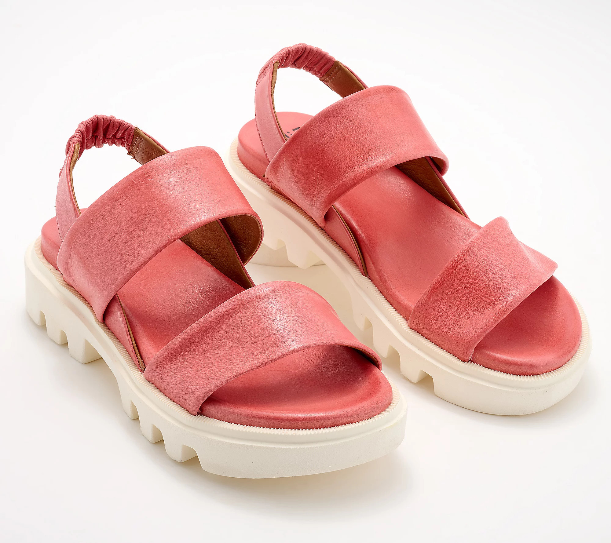 Miz Mooz Leather Backstrap Sport Sandals - Paislee | QVC