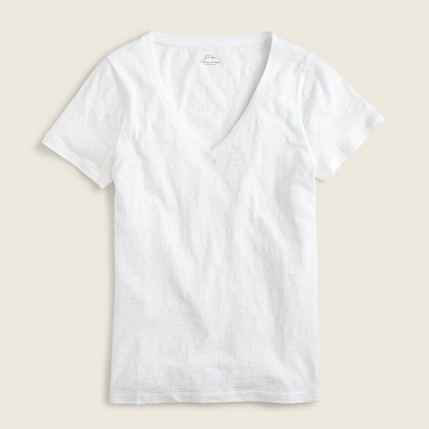 Vintage cotton V-neck T-shirt | J.Crew US