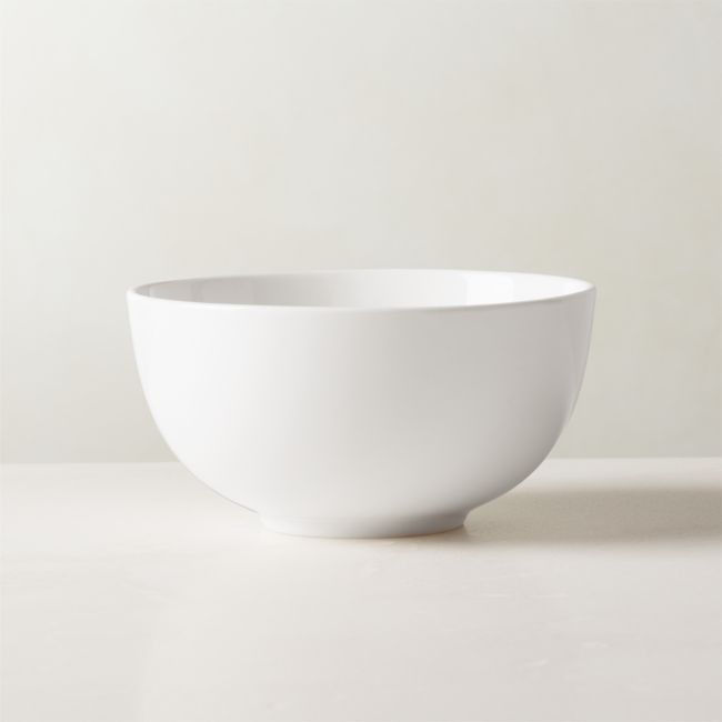 Contact White Ceramic Soup Bowl | CB2