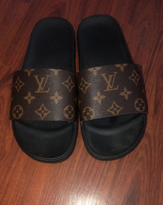 Handmade Designer luxury inspired sandals/slides | Etsy (US)