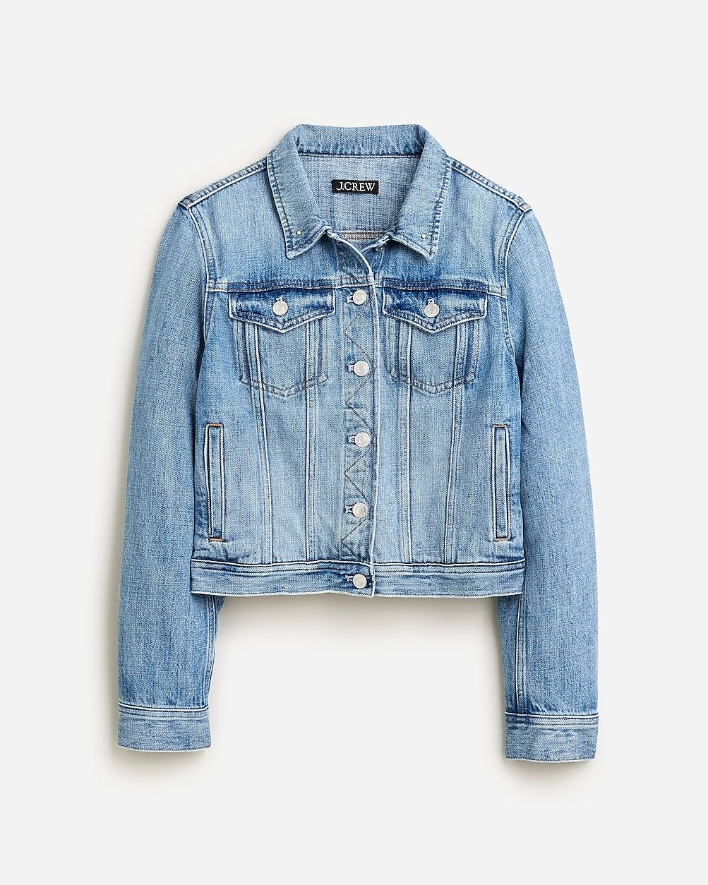 New classic denim jacket in Bianca wash | J.Crew US