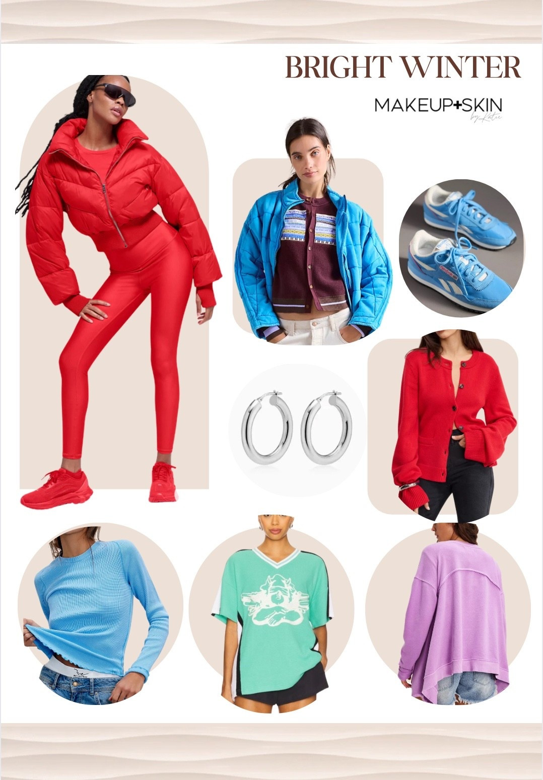 Bright Winter you shine in bold, crisp, high-contrast colors. True black, optic white, cobalt, emerald, and icy brights really shine. If it looks sharp and clean, it probably works! Skip beige, camel, dusty pastels, and muted tones.

#LTKgrwm #LTKootd #LTKdayinmylife