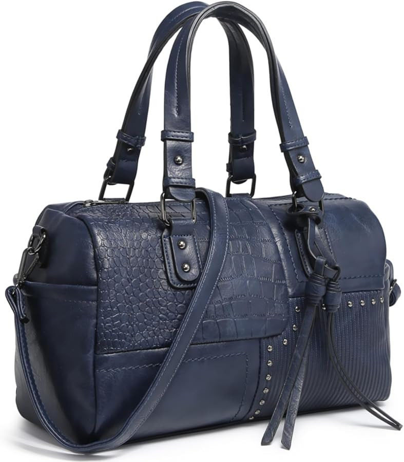 Dasein Women Soft Vegan Leather Barrel Bags Large Hobo Top Handle Work Totes Satchel Handbags Sho... | Amazon (US)