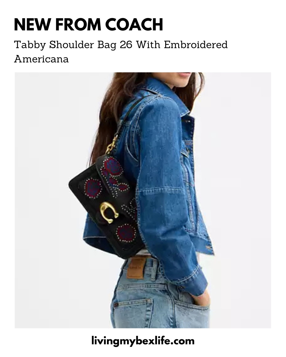 New Coach Tabby Shoulder Bag 26 With Embroidered Americana | #LTKItBag, coach purse, coach bag, luxury purse, luxury bag 

 #LTKootd #LTKmomlife #LTKMidsize