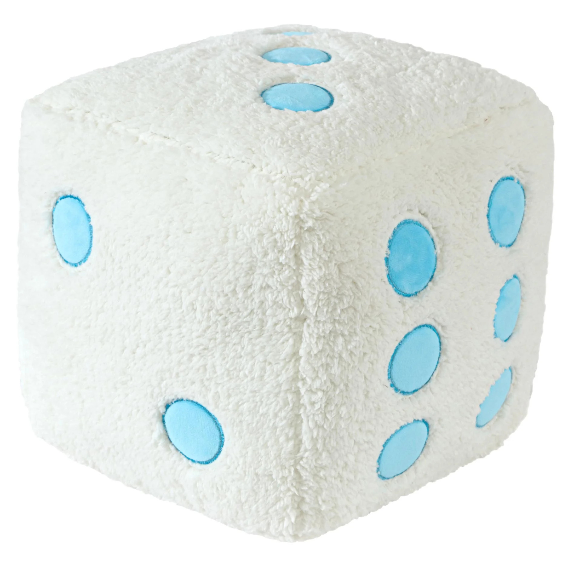 Urban Shop 10.5" x 10.5" Blue & White Dice Decorative Pillow, Teens and Young Adults | Walmart (US)