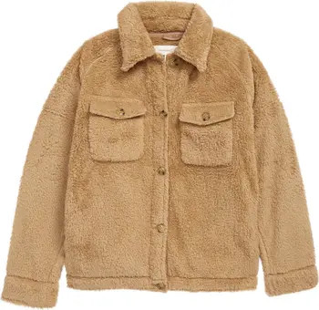 High Pile Fleece Shacket | Nordstrom