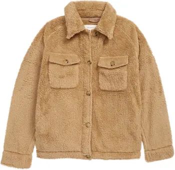 High Pile Fleece Shacket | Nordstrom