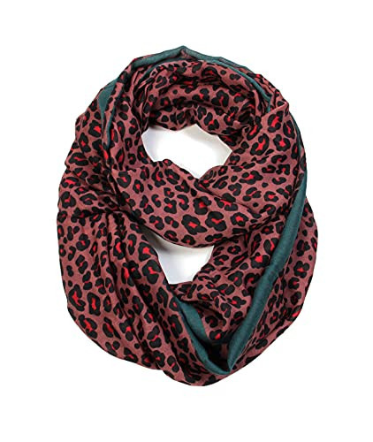 Scarf& Scarfand's Classic Leopard Print Infinity (Small Spot Pink) | Amazon (US)