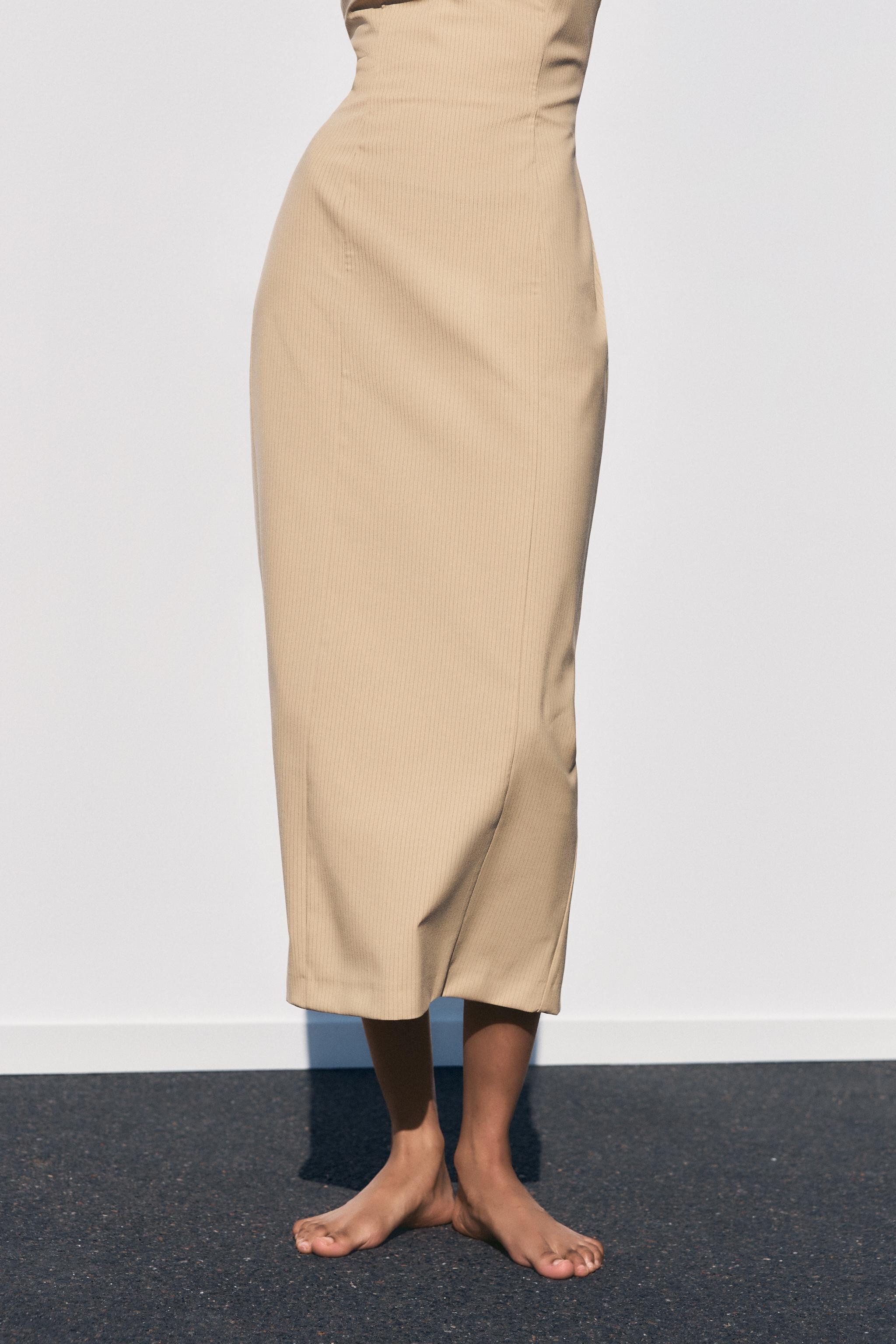 PINSTRIPE MIDI DRESS | Zara US