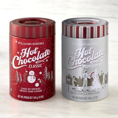 Williams Sonoma Peppermint Hot Chocolate & Classic Hot Chocolate, Set of 2 | Williams-Sonoma