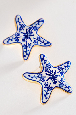 Ceramic Star Post Earrings | Anthropologie (US)