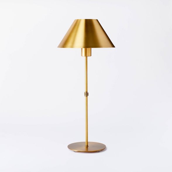 Buffet Stick Metal Table Lamp (Includes LED Light Bulb) Brass - Threshold&#8482; designed with St... | Target
