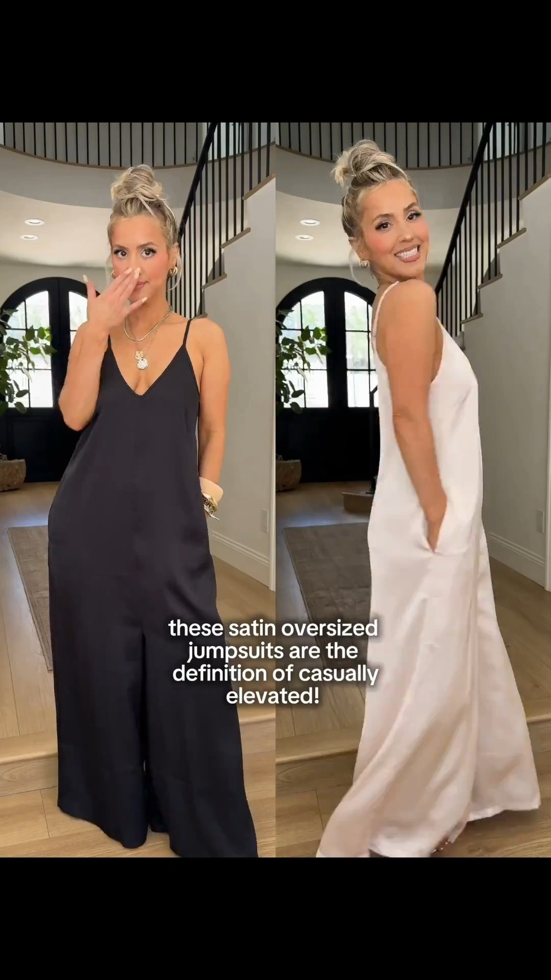 The perfect satin relaxed jumpsuit 🙊🔥 small

#LTKgrwm #LTKootd #LTKU